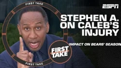 'No Caleb Williams, no Chicago Bears relevancy! 😮 - Stephen A. on the QB's injury | First Take