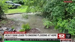 Homeowners search for solution as Chesterfield property floods after heavy rain